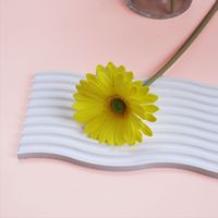 Bunga Gerbera Daisy PU Simulasi Batang Bunga Buatan Dekorasi Fotografi Pernikahan Alat Peraga