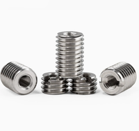 304 Stainless Steel Bolt Style Threaded Sleeve Locking Insert, Screw-in Bushing, Blind Nutsert Thread Repair Kit for Metal