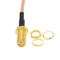 Cloison femelle SMA vers prise mâle 3xSMA 1 à 3 adaptateur séparateur RG178 Pigtail Jumper câble d'extension d'antenne WIFI