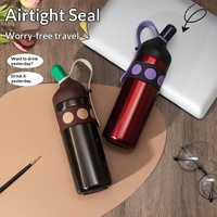 Nouvelle gourde isotherme portable en acier inoxydable de grande capacité pour sports de plein air, randonnée et étudiants, avec paille intégrée, pour l'export.