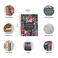 Impression personnalisée Journal de manifestation 2027 Planificateur hebdomadaire mensuel Journal Format A5 pour femme de bureau