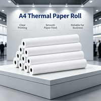 Rouleau de papier thermique A4 8,5"x11" Papier thermique pour imprimante thermique A4 Format A4 pour documents à séchage rapide, notes d'étude