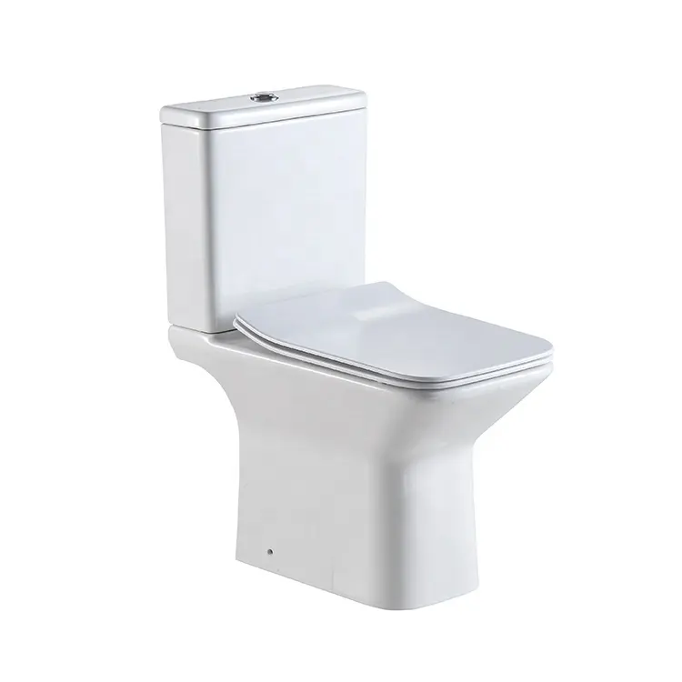 ANBI Offre Spéciale Salle De Bain Commode Compostage Toilette Carrée En Céramique Deux Pièces Toilettes À Double Chasse Pour Inodoro