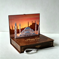 Boîte rigide de luxe en forme de livre 3D pop-up, boîte cadeau en papier magnétique personnalisée avec ruban pour les cadeaux de fêtes et d'anniversaires