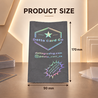 Sacs d'emballage holographiques personnalisés à trois soudures latérales pour les packs de cartes à collectionner