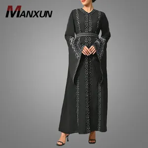 Модная мусульманская женская одежда длинные платья абайя индейки Исламская одежда роскошное платье макси элегантные вечерние платья для женщин
