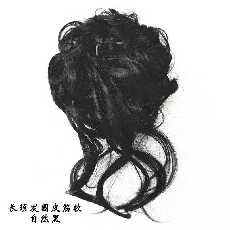 Élastique à cheveux long / Bande élastique [Noir Naturel]