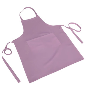 Babero delantal CHOU de color liso rosa antiguo 100% algodón - Product Image 1