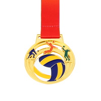 Prix de gros Basketball Soccer Baseball Volleyball Pattern Sport Award Medal Metallic Student Sport Competition Medal Awards