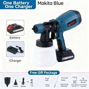 Pistola de Pulverización Eléctrica de Mano de 60 Hz a Precio Económico, 900 ml, 200 W de Potencia, Pulverizador de Pintura Portátil sin Aire con Alta Presión - Product Image 6