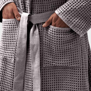 Kimono Spa & jubah mandi ringan rajut wafel katun Turki untuk wanita OEKO-TEX bersertifikat antimikroba - Product Image 3