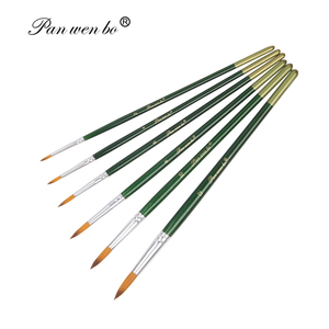 Panwenbo 6 pièces Pinceaux de peinture professionnels en nylon pour peinture acrylique, <span class=keywords><strong>aquarelle</strong></span> et huile, ensemble de pinceaux pour artistes - Product Image 5