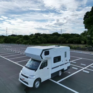 Petit camping-car tout-terrain remorque RV caravane Suspension indépendante lumières LED frein électrique Camping voyage cuisine tente - Product Image 1