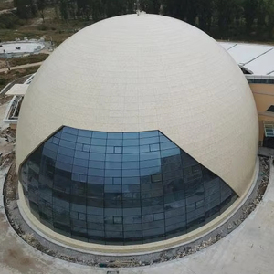 Thiết kế hiện đại chống cháy chống ăn mòn hợp kim nhôm kính Rèm tường cho trường học/văn phòng/khách sạn bên ngoài ốp ISO9001 - Product Image 1