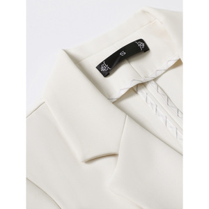 Women's Two Piece Suit Set Mid Sleeve Blazer Wide Leg Pants Formal Workwear Commute Spring Summer Autumn Anti Wrinkle Worsted - Product Image 2