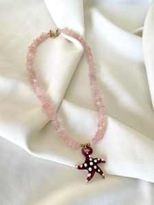 Ciondoli di pesce in resina eleganti gioielli estivi collana di perline colorate fatte a mano in pietra naturale collana girocollo con perline - Product Image 5