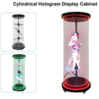 Taille humaine Olograma 3D Cylindre Épissage 3D Led Hologramme Ventilateur Tube Affichage Haute Luminosité Hologramme Projecteur pour Exposition