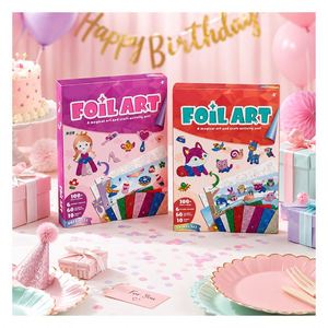 Kit d'art en feuille DIY écologique, autocollants en EVA pailletés, créatures de la forêt, activité créative, cadeau d'anniversaire pour enfants - Product Image 6