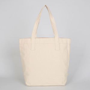 Sac fourre-tout en toile de coton pour femme avec poche, idéal pour les cours et le travail, nouveau style 2026, tendance, écologique, sac de shopping personnalisable avec logo - Product Image 4