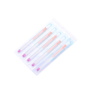 500 aiguilles d'<span class=keywords><strong>acupuncture</strong></span> à manche en cuivre, paquet de 5 aiguilles dans un tube guide - Product Image 2