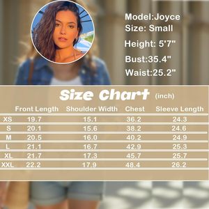 Chaqueta Clásica Ajustada de Mezclilla Lavada para Mujer, con Botones y Bolsillos - Product Image 6