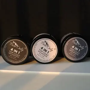 Gel modelant pour les ongles, produit multifonctions 4 en 1, Base et couche de finition, Super brillant, décoration, strass, sans résidu