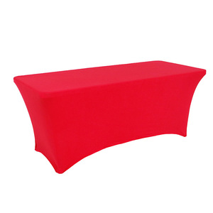 Bán Sỉ Khăn Trải Bàn Vải Spandex Trong Nhà Ngoài Trời Triển Lãm Thương Mại Khăn Trải Bàn Cocktail Co Giãn 4Ft 6Ft 8Ft Để Khuyến Mại Đồng Đều - Product Image 5