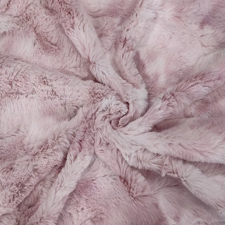 Super Qualität Warm Dick Plüsch Heim textilien Pinsel PV Long Pile Kunst pelz Stoff für Decke