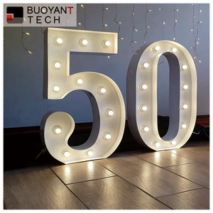 Buoyant Wholesale Marquee Letters 4ft Birthday Party Decor Led Numbers Marquee Letters Light up Bubble Light for Numbers - Product Image 1