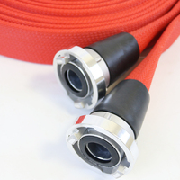Tuyau d'incendie flexible en caoutchouc double enveloppe SL-EPDM de haute qualité, modèle SL, 400 psi, bleu/rouge, durable, personnalisable, avec raccord NH NST