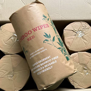 Lingettes en bambou 100% biodégradables pour le service alimentaire, le nettoyage ménager, lingettes de cuisine réutilisables - Product Image 3