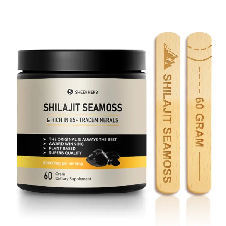 Shilajit nhựa với axit FULVIC & dấu vết mineralsoriginal Siberian tinh khiết shilajit với 85 + humicacid bổ sung Gel bổ sung