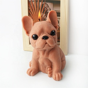 Molde de silicona para velas con forma de cachorro de Bulldog Francés, molde de resina para velas aromáticas de soja con diseño de perro, regalo para amantes de la decoración del hogar - Product Image 5