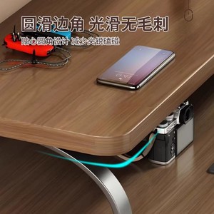 Desktop Monitor <b>Riser</b> <b>Stand</b> Rectangle Freestanding Office Organizer Storage Rack For <b>Desk</b> Neatening Stationery Books Electronics - Product Image 4