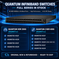 Switch Infiniband Msb7800-es2f Edr dengan 36 Port Qsfp28, 2x Ac Psu, Dual Core X86, Snmp, Kapasitas 16t untuk Pusat Data HPC dan AI
