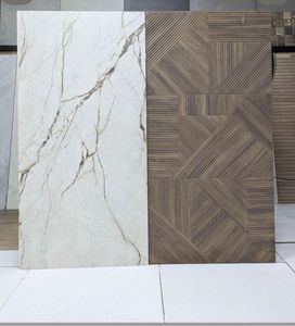 Piastrella in Porcellana Rustica con Motivo Floreale 400x400mm, Finitura Opaca, Antiscivolo per Pavimenti Interni di Camere da Letto e Soggiorni - Product Image 6