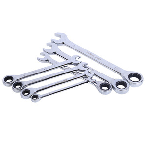 Clé à <span class=keywords><strong>cliquet</strong></span> en acier chromé personnalisée OEM, jeu de clés <span class=keywords><strong>Torx</strong></span> à ouverture rapide, poignée droite, ensemble de 10 pièces - Product Image 1