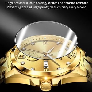 Reloj automático OUPINKE 3259 para hombre, reloj mecánico de oro real con doble calendario, reloj de pulsera de lujo a prueba de agua de primera marca para hombre. - Product Image 3