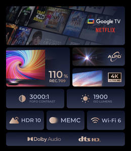 Projecteur laser DLP à ultra courte focale Formovie <span class=keywords><strong>Fengmi</strong></span> <span class=keywords><strong>Cinema</strong></span> Edge, <span class=keywords><strong>4K</strong></span> natif, 1900 lumens ISO, pour cinéma maison intelligent - Product Image 6