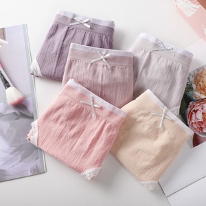 Braguitas de Algodón sin Costuras con Encaje y Lazo, Diseño de Pájaro de Fuego, Elásticas para Mujer - Product Image 4