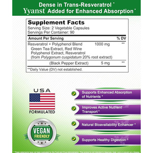 Cápsulas de mezcla de resveratrol y polifenoles de marca privada de alta calidad. Apoya la inmunidad y la salud de las mitocondrias. Ayuda a aumentar el NAD+. - Product Image 5