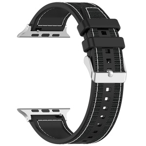 Nuovi arrivi cinturino in Nylon + Silicone per orologio sportivo Appl e <span class=keywords><strong>Watch</strong></span> <span class=keywords><strong>8</strong></span> 7 6 5 4 3 2 1 SE ultra - Product Image 4