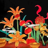 Lanternes de fleurs décoratives grand format 2026 pour festivals – Attrayantes lanternes végétales d'extérieur pour événements