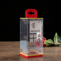 Boîte d'emballage pliable en plastique PET PVC PP, boîte d'emballage transparente personnalisée pour ampoule LED