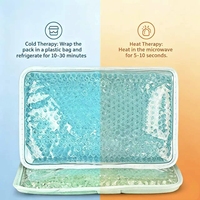 Compresse chaude/froide personnalisable en PVC souple avec logo, perles de gel, pour soulager les douleurs au cou, aux épaules, aux chevilles et aux poignets, et les blessures.