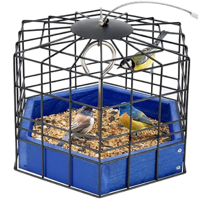 Comedero para Pájaros Transparente Panorámico para Jardín, Construcción Resistente al Óxido y al Agua, para Observación de Aves en el Patio Trasero - Product Image 1