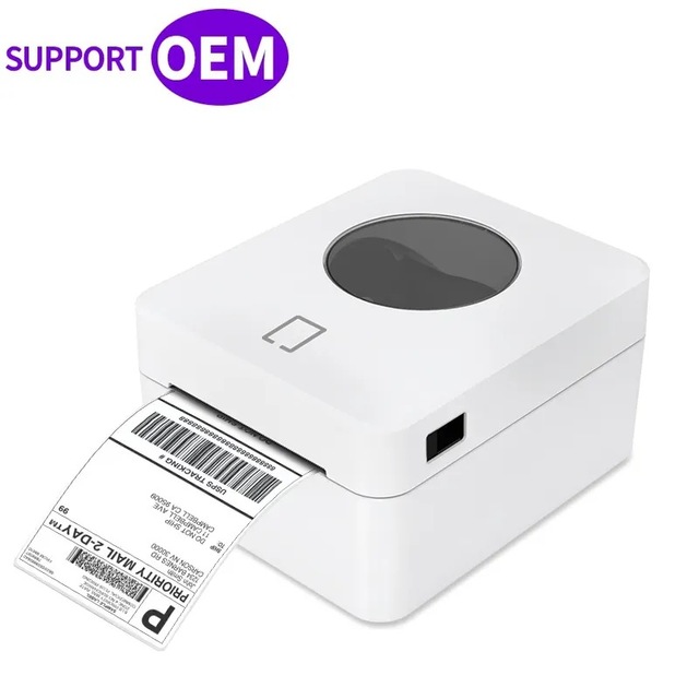 SIGAN 4 Inch Wifi Barcode Thermal Label Printer Inkless Direct Adhesive Shipping Waybill Label Machine 4X6 Size 203DPI Polyester