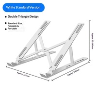 Support pour ordinateur portable en plastique Vicsound, pliable et réglable, base de refroidissement, pour tablette et bureau, portable, 4,5x24CM, vente en gros, réduction de 70%