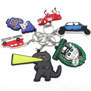 Tùy chỉnh quảng cáo dễ thương mềm PVC cao su vòng chìa khóa móc chìa khóa Keychain, cao su Keyring, Silicone Móc chìa khóa