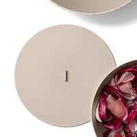Couvercle en plastique gris colombe diamètre 15 cm pour le stockage des aliments et les conteneurs Made in italy